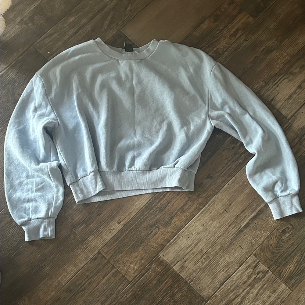 Wild Fable Light Blue Crop Top